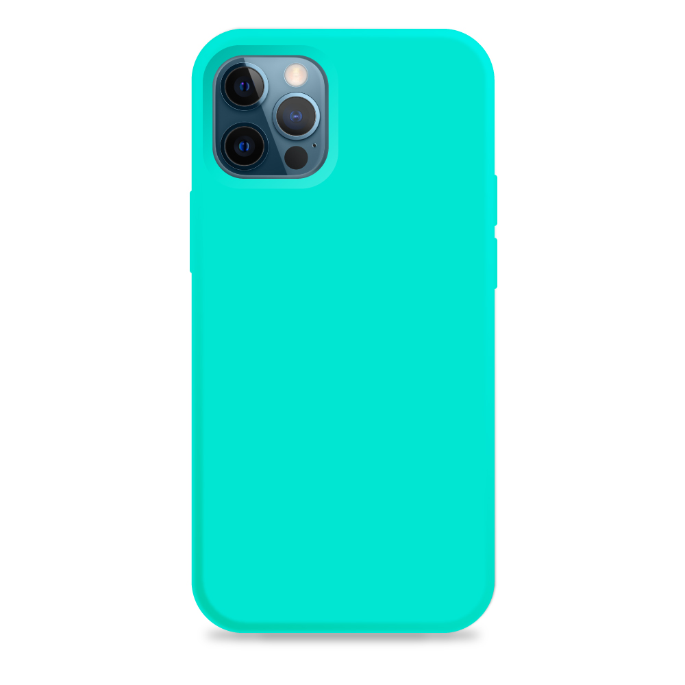 Carcasa Silicona Soft iPhone 12 Pro Max 6.7 Pulgadas Verde Menta