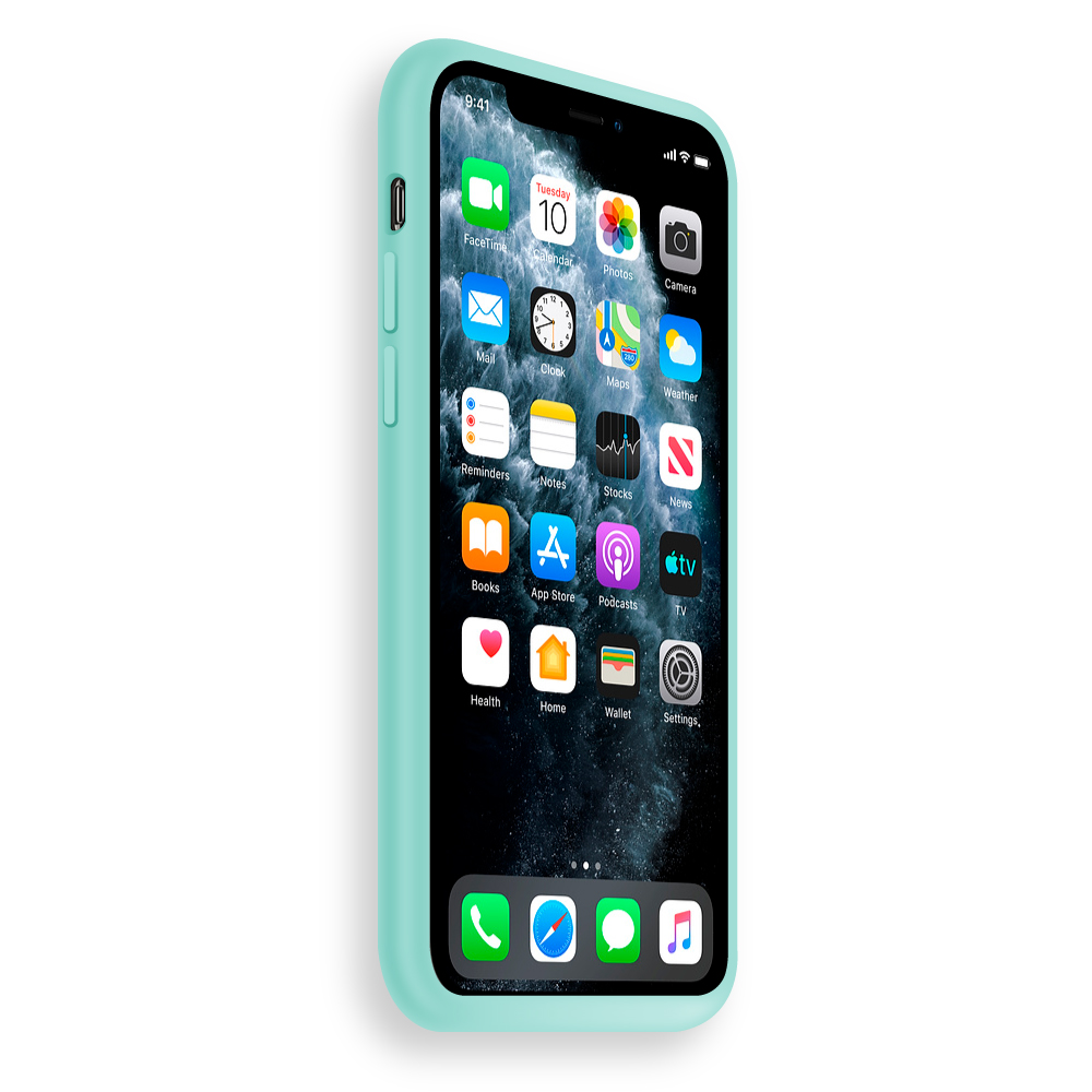 Carcasa Silicona Soft iPhone 12 Pro Max 6.7 Pulgadas Verde Menta Pastel