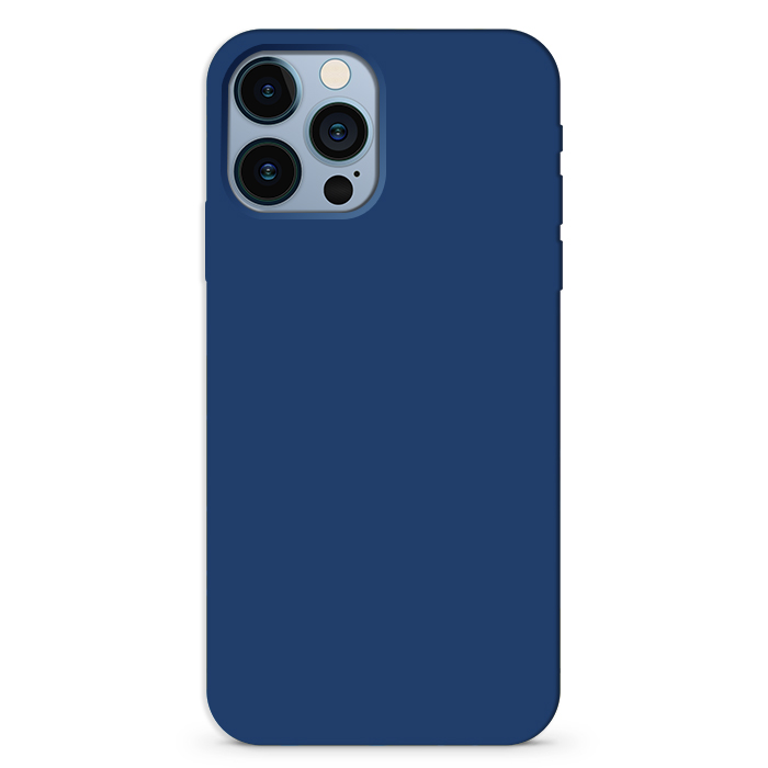 Carcasa Silicona Soft Compatible con iPhone 13 Pro Azul Marino