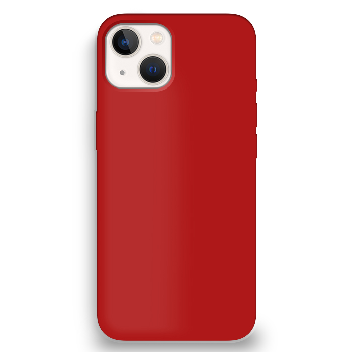 Carcasa Silicona Soft Compatible con iPhone 13 Mini Rojo