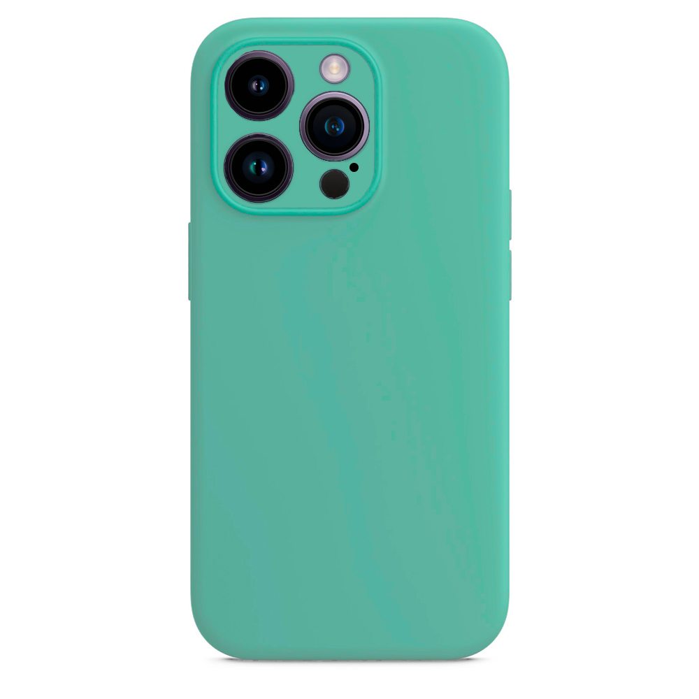 Carcasa Silicona Soft para iPhone 14 Pro Verde Menta
