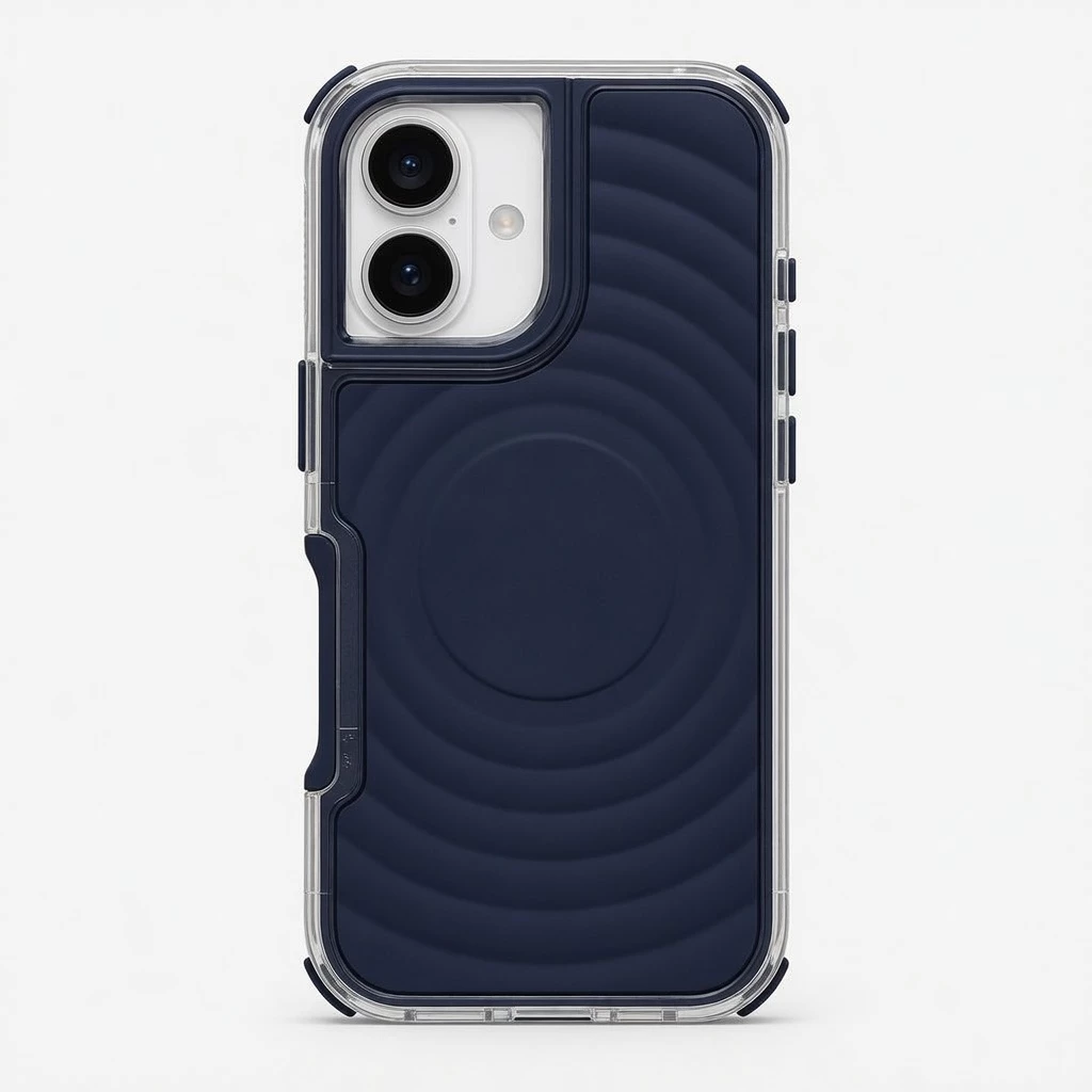 Carcasa Arena 2 en 1 iPhone 16 Azul Carcasa vista 2
