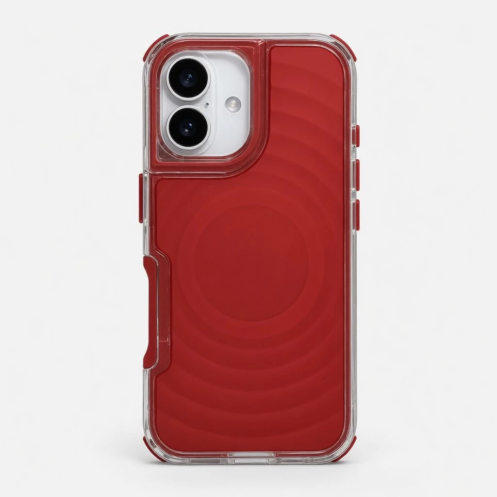 Carcasa Arena 2 en 1 iPhone 16 Rojo Carcasa vista 2