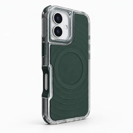 Carcasa Arena 2 en 1 iPhone 16 Verde Olivo Carcasa
