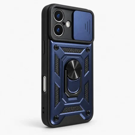 Carcasa Armor Para iPhone 16 Azul Carcasa