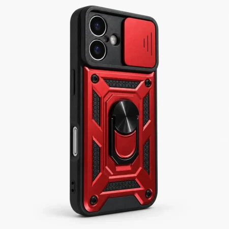 Carcasa Armor Para iPhone 16 Rojo Carcasa