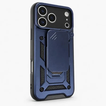 Carcasa Armor Para iPhone 17 Pro Max Azul Carcasa