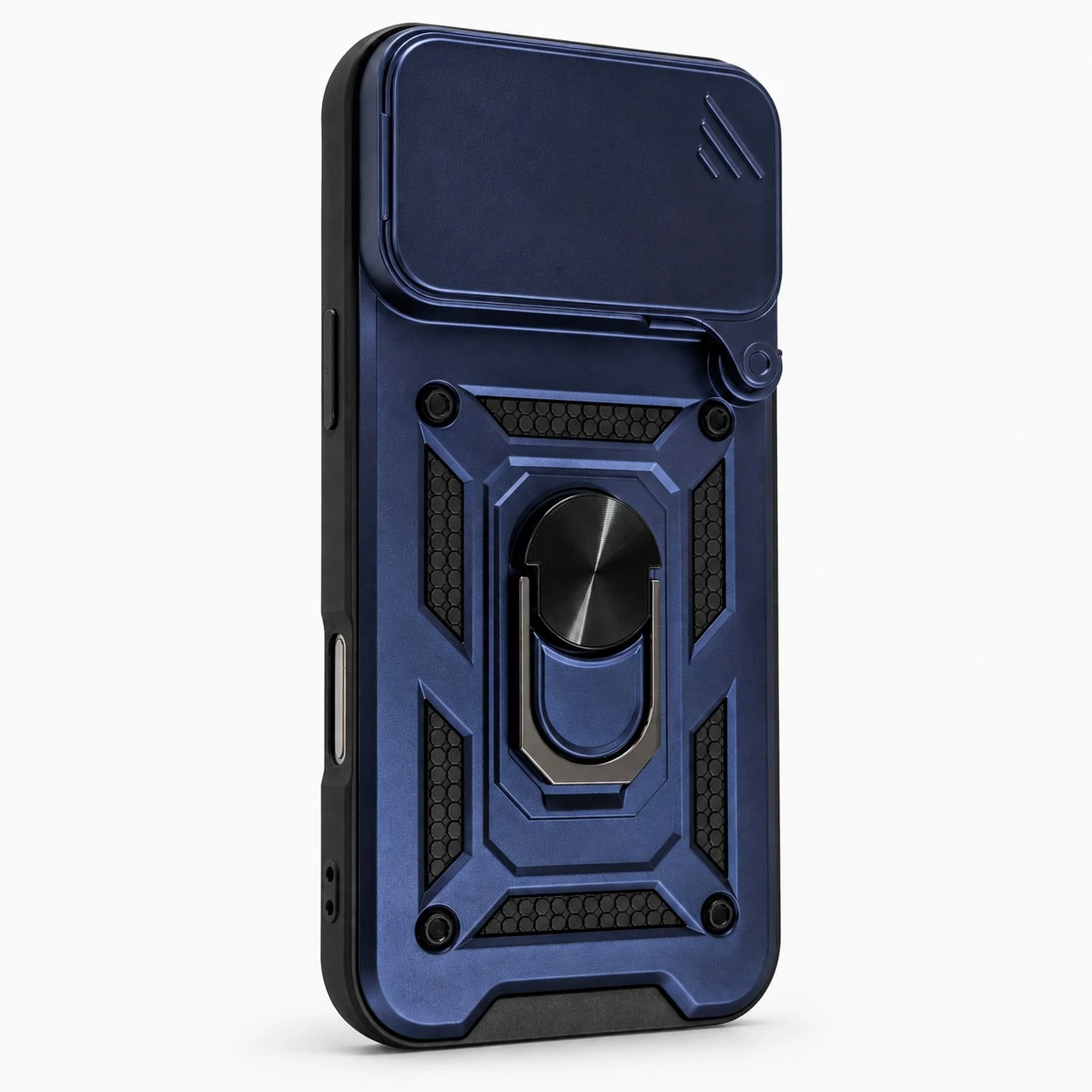 Carcasa Armor Para iPhone 17 Pro Max Azul Carcasa vista 2