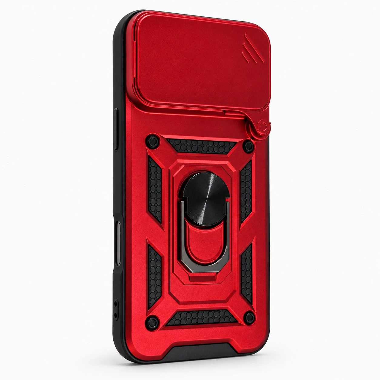 Carcasa Armor Para iPhone 17 Pro Max Rojo Carcasa vista 2