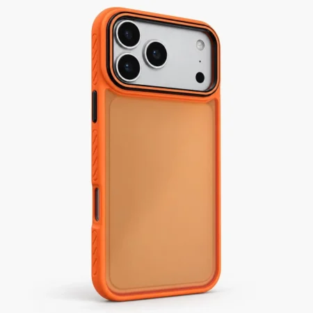 Carcasa Clear iPhone 17 Pro Max Naranjo Carcasa