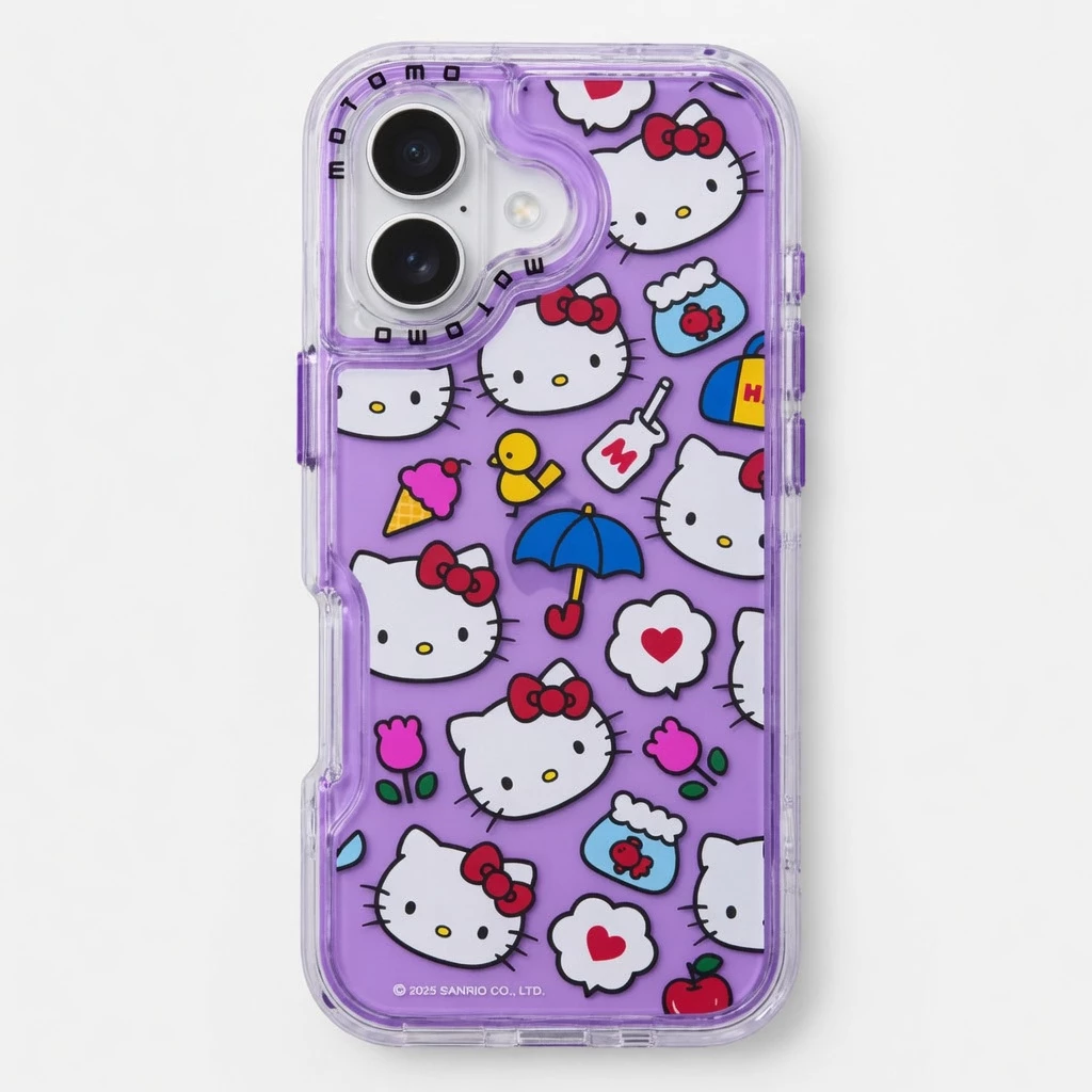 Carcasa Hello Kitty iPhone 17 Magic Violet Carcasa vista 2
