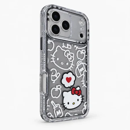 Carcasa Hello Kitty iPhone 17 Pro Max Black Style Carcasa
