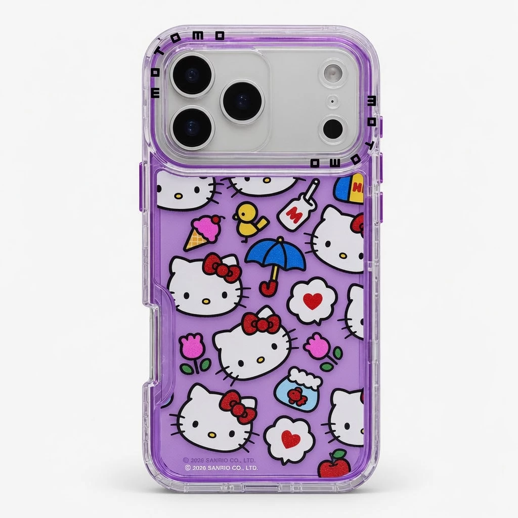 Carcasa Hello Kitty iPhone 17 Pro Max Magic Violet Carcasa vista 2