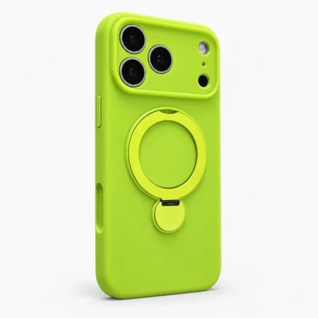Carcasa Para Magsafe Color Para iPhone 17 Pro Max Verde Limon Carcasa
