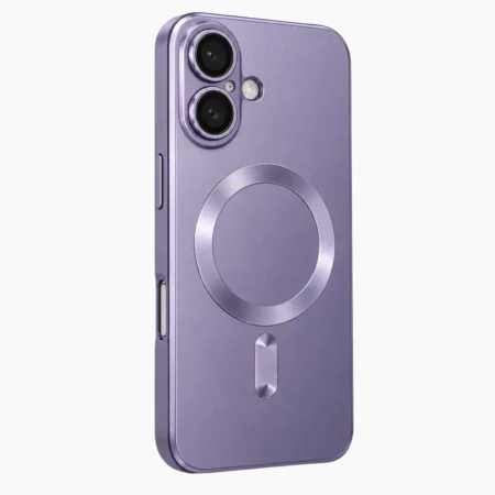 Carcasa MagSafe Metallic iPhone 16 Morado Carcasa