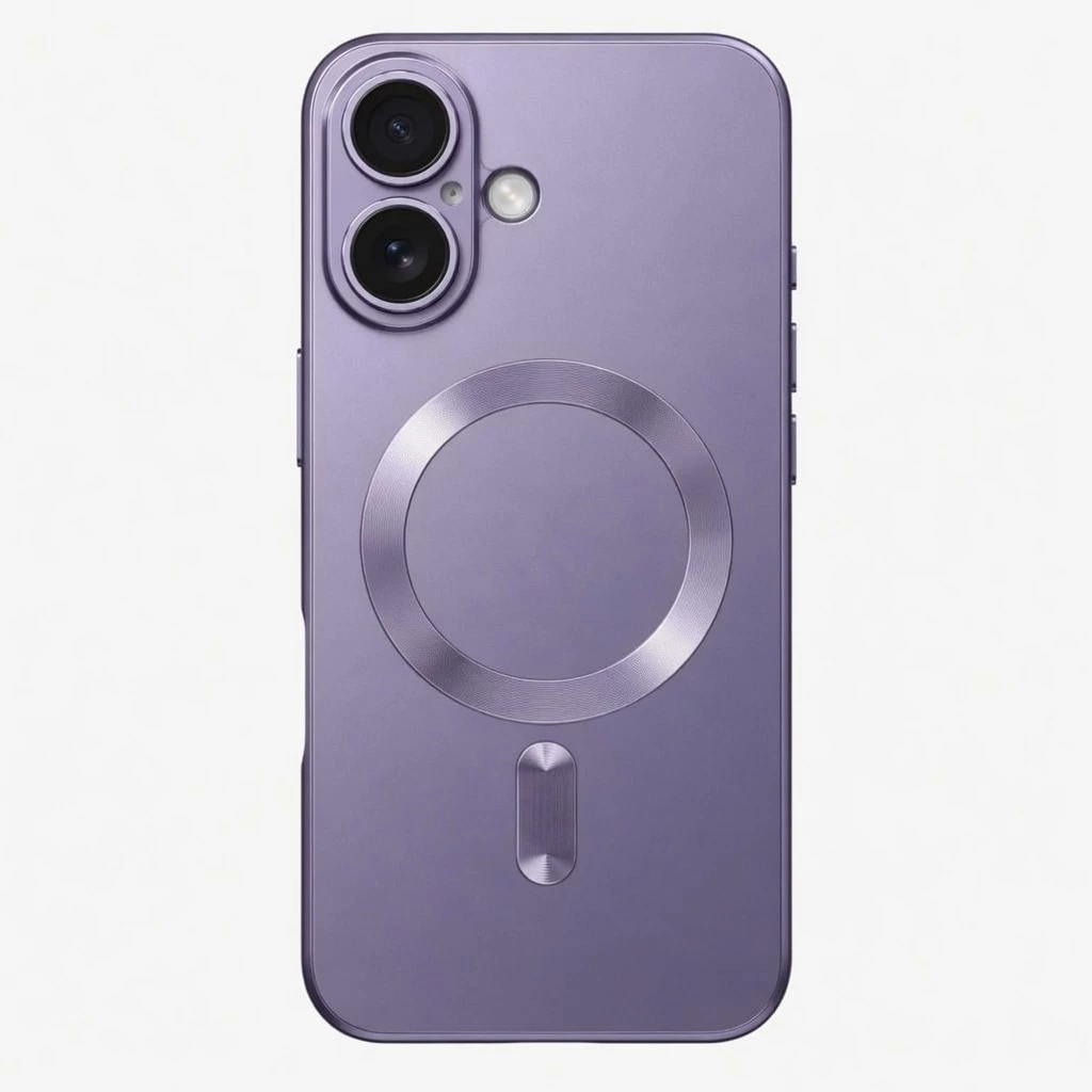 Carcasa MagSafe Metallic iPhone 17 Morado Carcasa vista 2