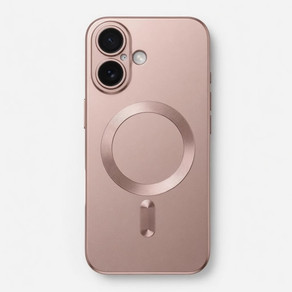 Carcasa MagSafe Metallic iPhone 17 Rosado Carcasa vista 2