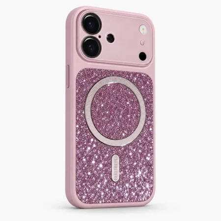 Carcasa Magsafe Shine iPhone 16 Rosado Carcasa