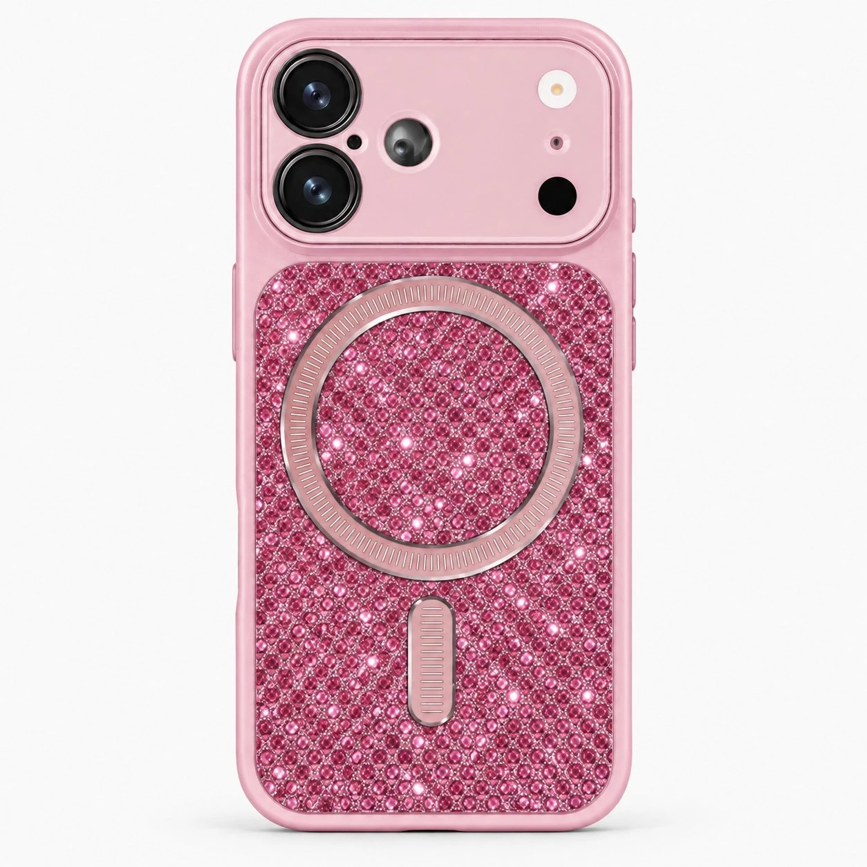 Carcasa Magsafe Shine iPhone 17 Rosado Carcasa vista 2