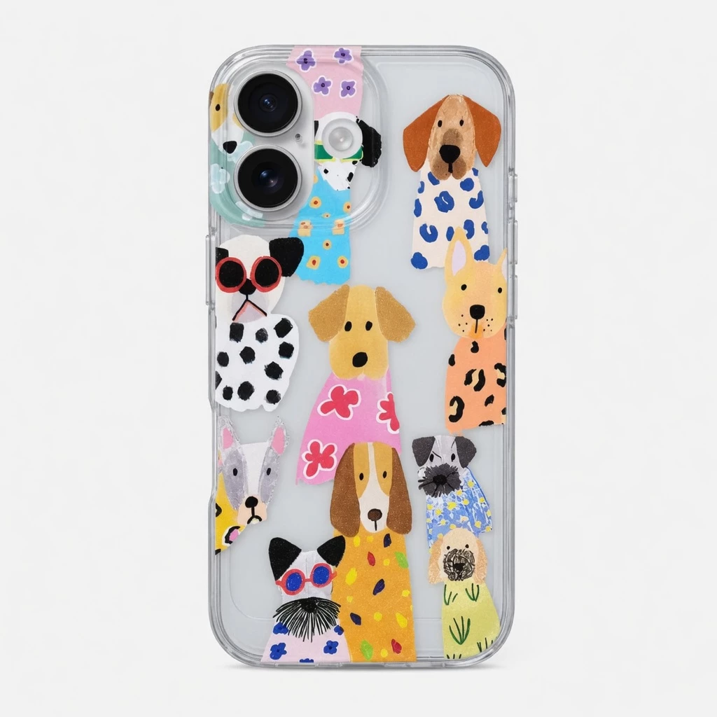 Carcasa Perritos Para iPhone 17 Carcasa vista 2