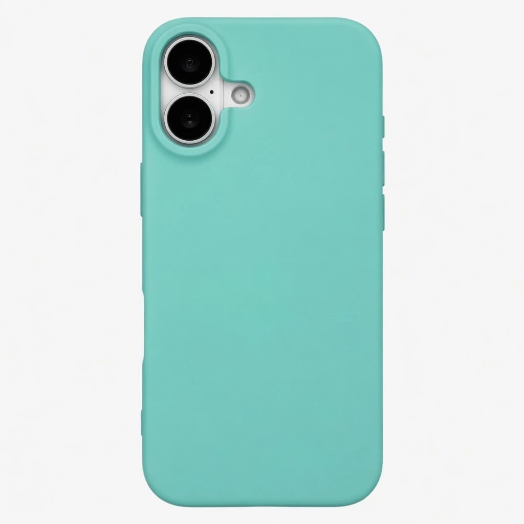 Carcasa Silicona Soft iPhone 17 Verde Menta Carcasa vista 2