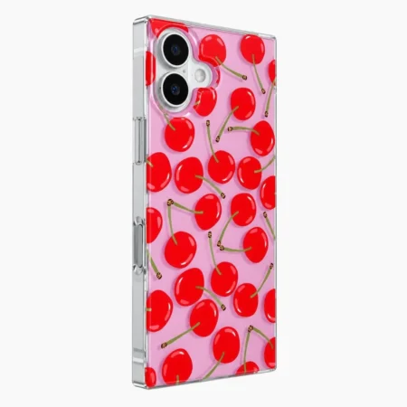 Carcasa TPU Square iPhone 16 Cereza Carcasa