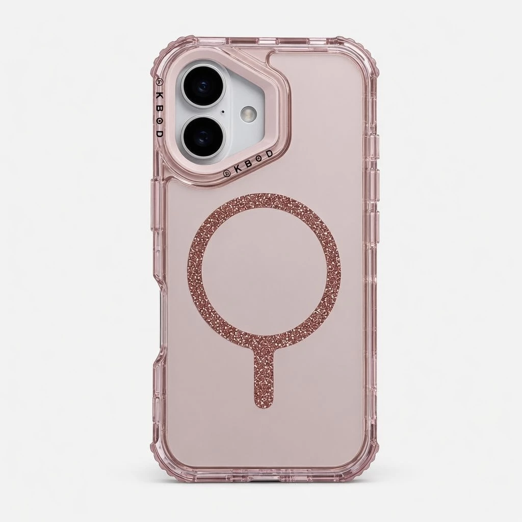 Carcasa Urban Play Magnetic Matte Shine iPhone 16 Rosado Carcasa vista 2
