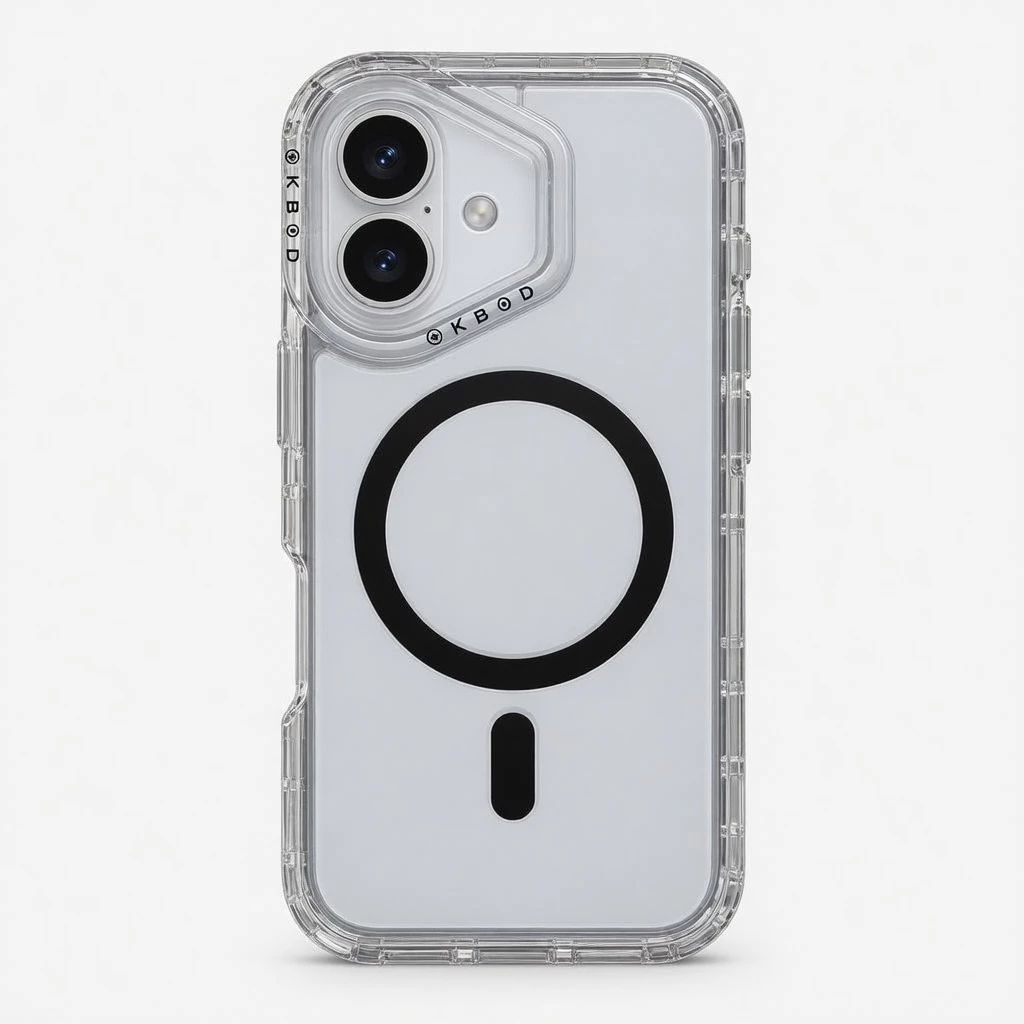 Carcasa Urban Play Magnetic Transparente Color iPhone 16 Negro Carcasa vista 2