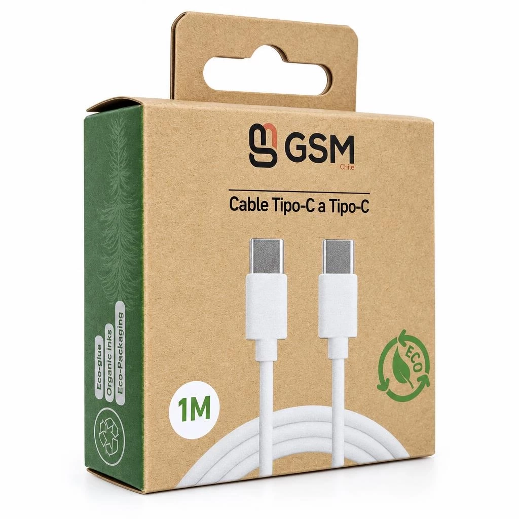Cable Tipo C a Tipo C Blanco Cable vista 2
