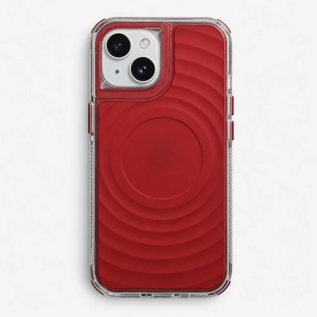 Carcasa Arena 2 en 1 iPhone 15 Rojo Carcasa vista 2