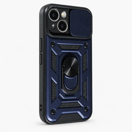 Carcasa Armor Para iPhone 15 Azul Carcasa