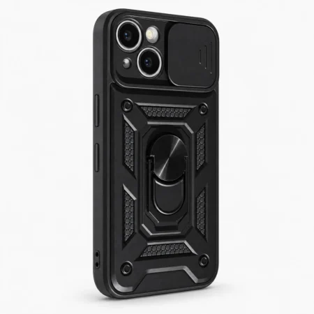 Carcasa Armor Para iPhone 15 Negro Carcasa
