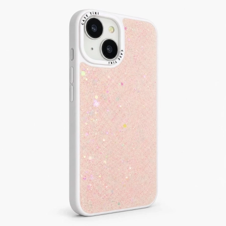Carcasa Brillo Pop Socket iPhone 14 Rosado Carcasa