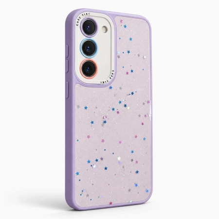 Carcasa Brillo Star Case Tiki Galaxy S23 Plus Lila Carcasa