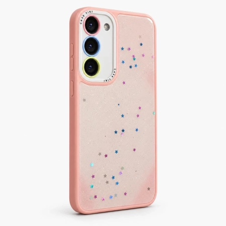 Carcasa Brillo Star Case Tiki Galaxy S23 Plus Rosado Carcasa