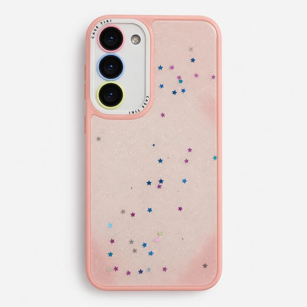 Carcasa Brillo Star Case Tiki Galaxy S23 Plus Rosado Carcasa vista 2