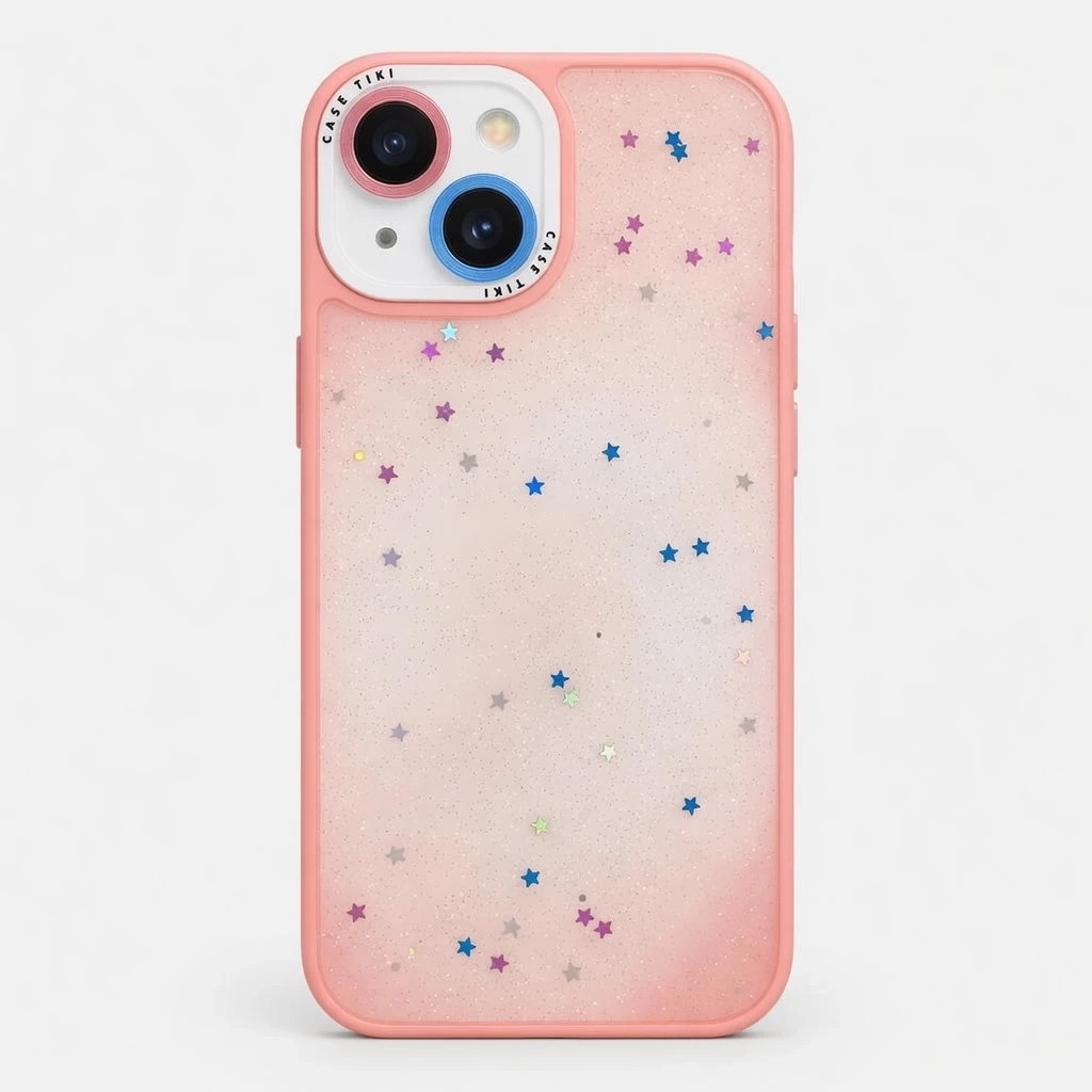 Carcasa Brillo Star Case Tiki iPhone 13 / 14 Rosado Carcasa vista 2