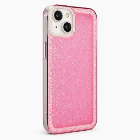Carcasa Brillos iPhone 13 / 14 Rosado Carcasa