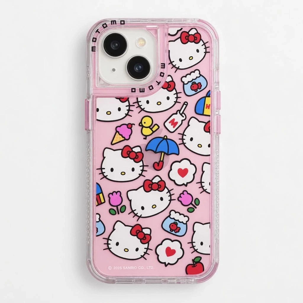 Carcasa Hello Kitty iPhone 14 Candy Pink Carcasa vista 2