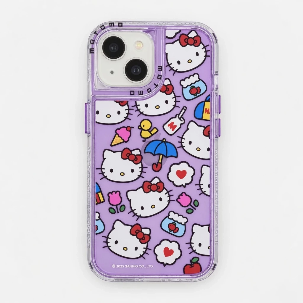 Carcasa Hello Kitty iPhone 14 Magic Violet Carcasa vista 2