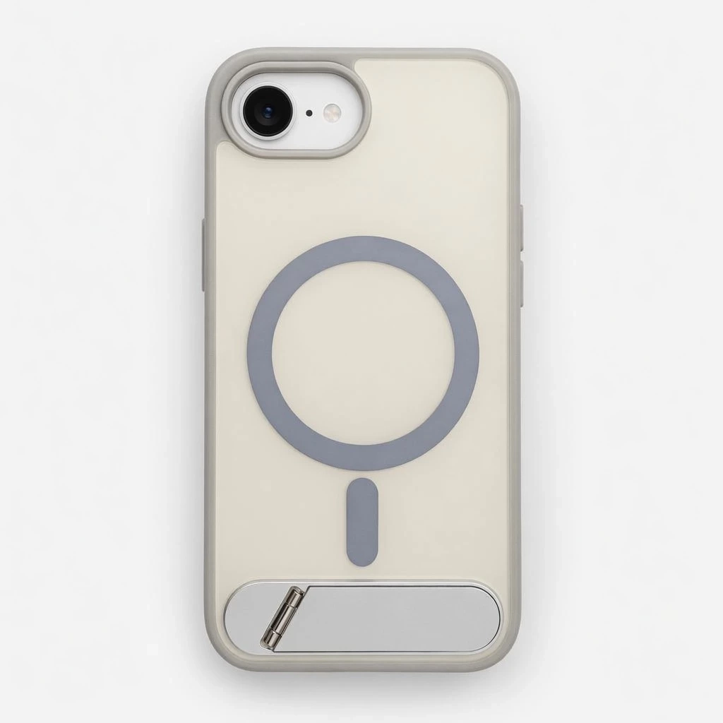 Carcasa Magnetic iPhone 16e / 17e Gris Carcasa vista 2
