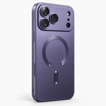 Carcasa MagSafe Metallic iPhone 17 Pro Max Morado Carcasa