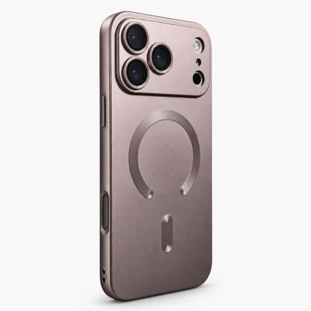 Carcasa MagSafe Metallic iPhone 17 Pro Max Rosado Carcasa