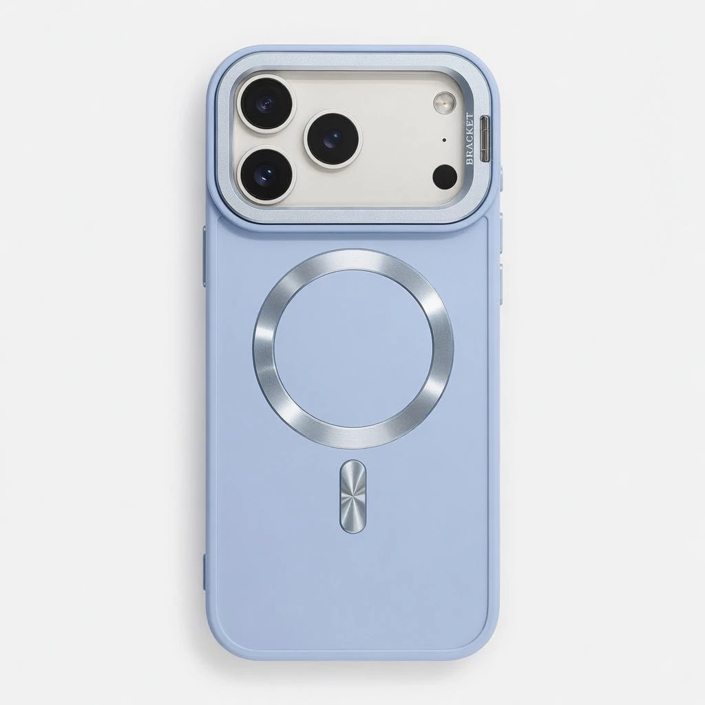 Carcasa Magsafe Premium iPhone 18 Pro Max / 17 Pro Max Celeste Carcasa vista 2