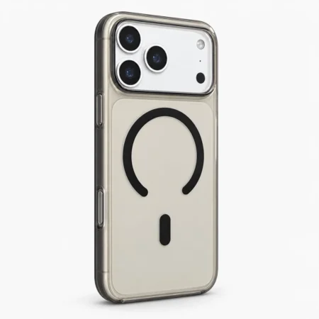 Carcasa Magsafe Traslucida iPhone 18 Pro Max / 17 Pro Max Negro Carcasa