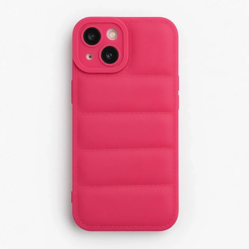 Carcasa Puff iPhone 13 / 14 Fucsia Carcasa vista 2