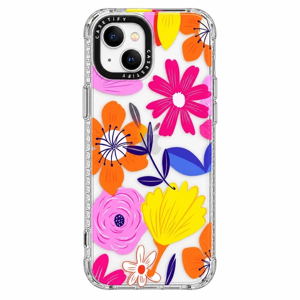 Carcasa Silicona Casetify iPhone 13 / 14 Flores Carcasa vista 2