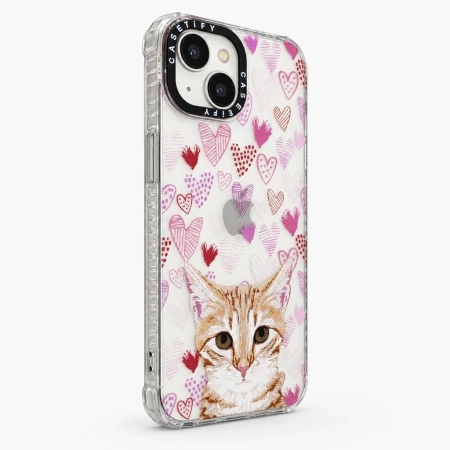 Carcasa Silicona Casetify iPhone 13 Cat Carcasa