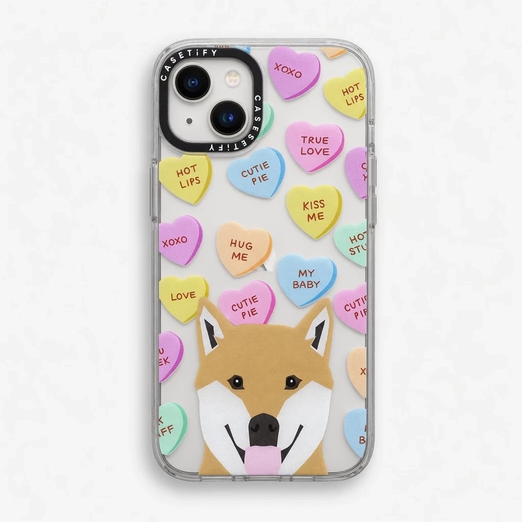 Carcasa Silicona Casetify iPhone 13 Dog Carcasa vista 2