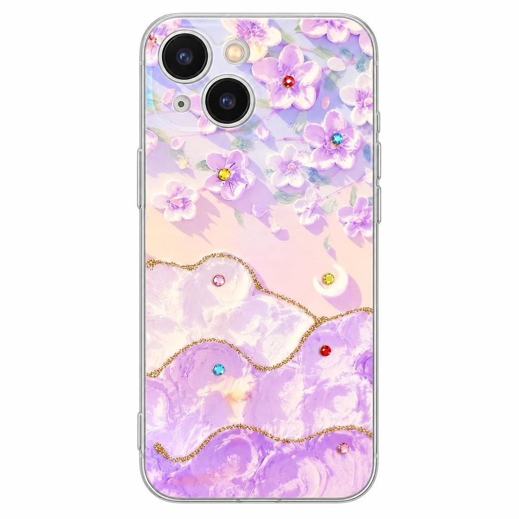 Carcasa Silicona Diseño Exclusivo iPhone 13 / 14 Rosa Carcasa vista 2